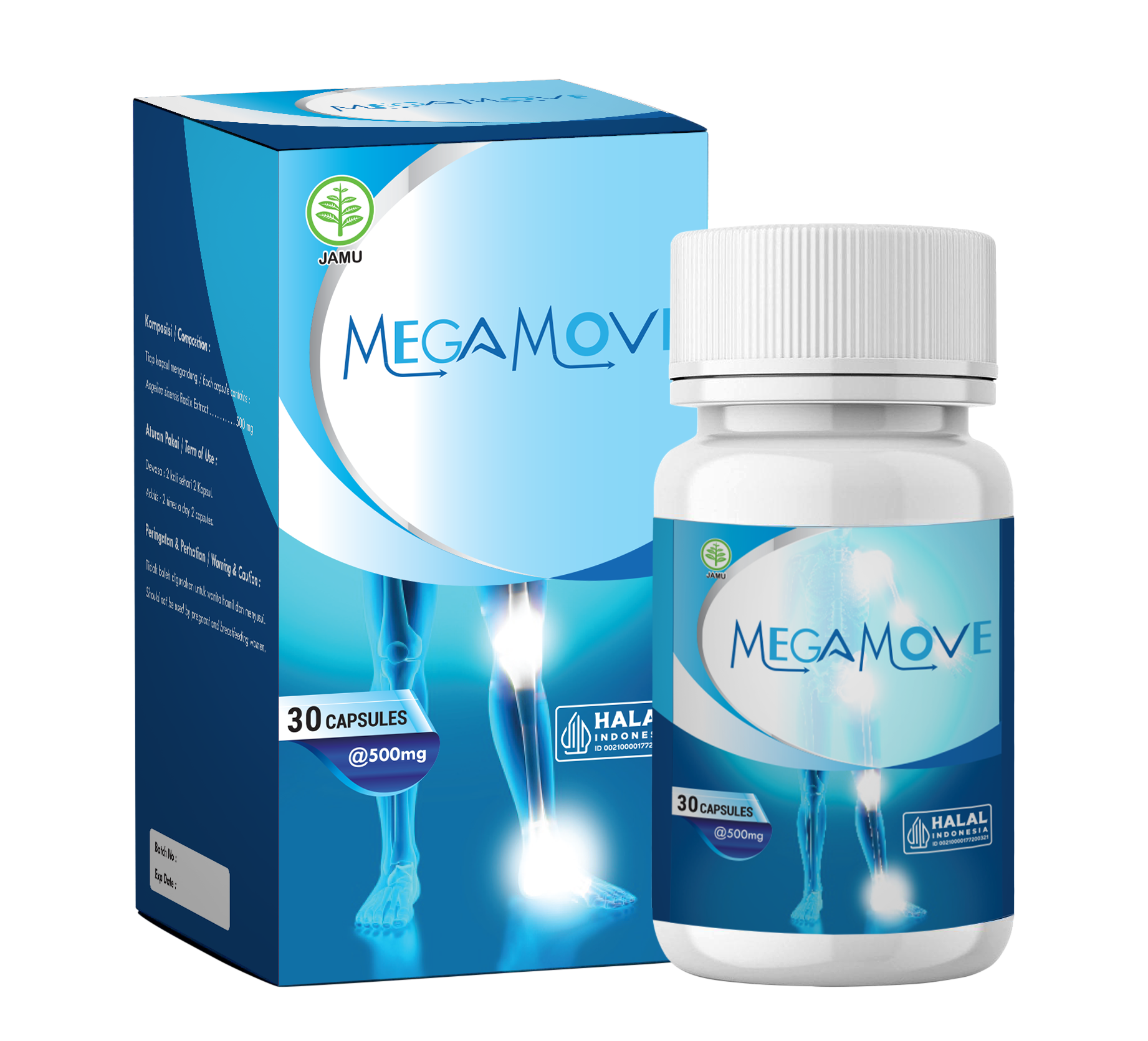 Megamove — suplemen herbal gerakan bebas sendi sehat